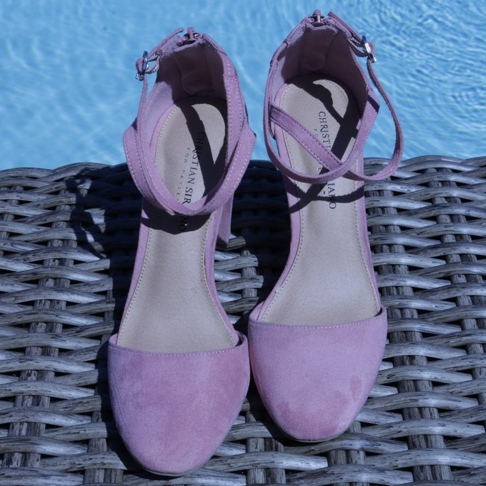 Christian Siriano Ballet Pink Strappy Heel